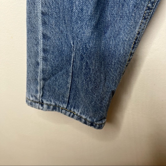 PRINCESS POLLY Balloon Leg Distressed Denim Size 2 Jeans - Picture 16 of 16